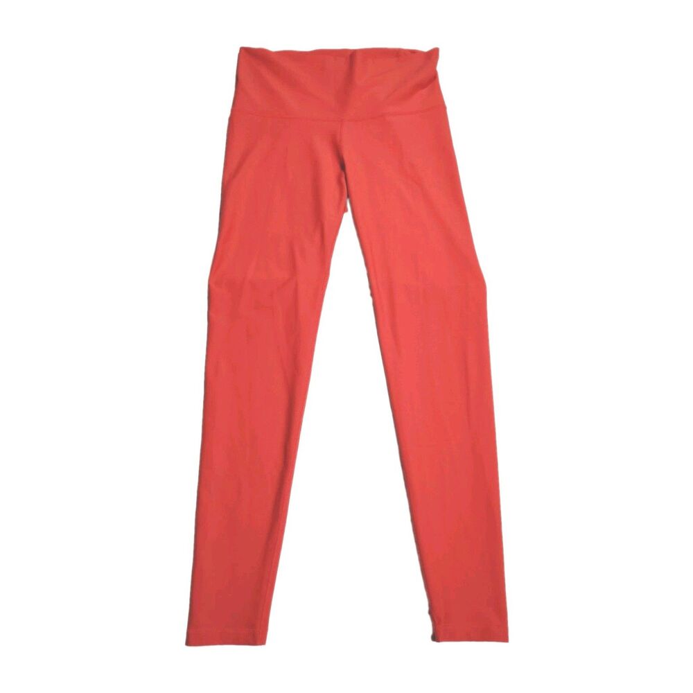 Old Navy Active Women’s Leggings L Coral Orange Go Dry High Rise Yoga Athleisure